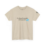 T‑Shirt — “A Closed Mouth Don’t Get Fed” Minimal Graphic Tee