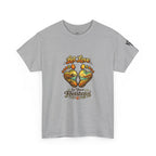 T-Shirt — "Let Love Be Your Footsteps" Heart Footprint Graphic Tee