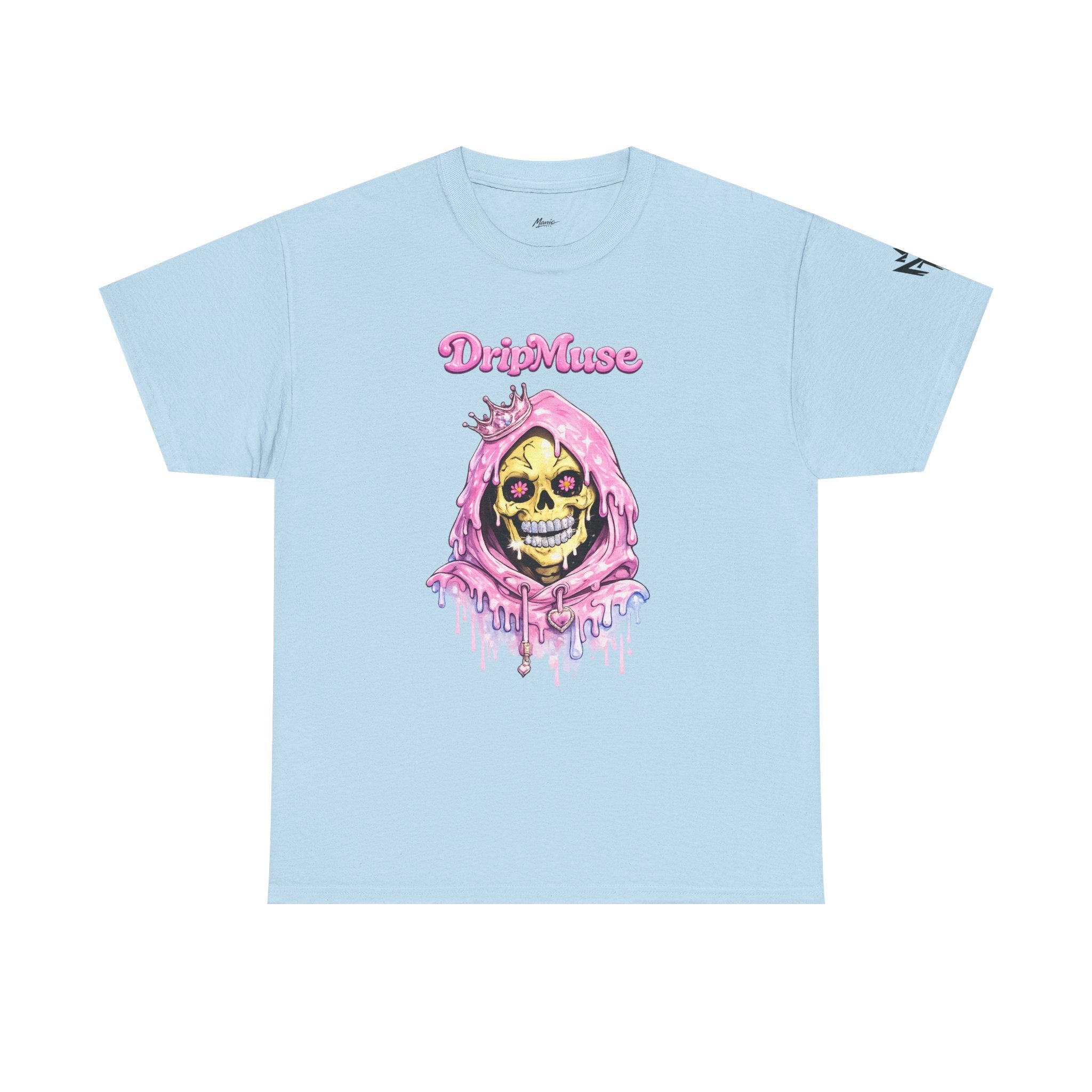 Skull Princess Tee — Pink Drip Grin Graphic T-Shirt