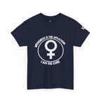 Feminist Symbol T-Shirt — "Who Needs The Answer? I Am The Cause" Cotton Tee