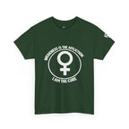 Feminist Symbol T-Shirt — "Who Needs The Answer? I Am The Cause" Cotton Tee