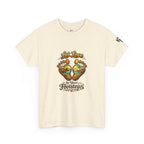 T-Shirt — "Let Love Be Your Footsteps" Heart Footprint Graphic Tee