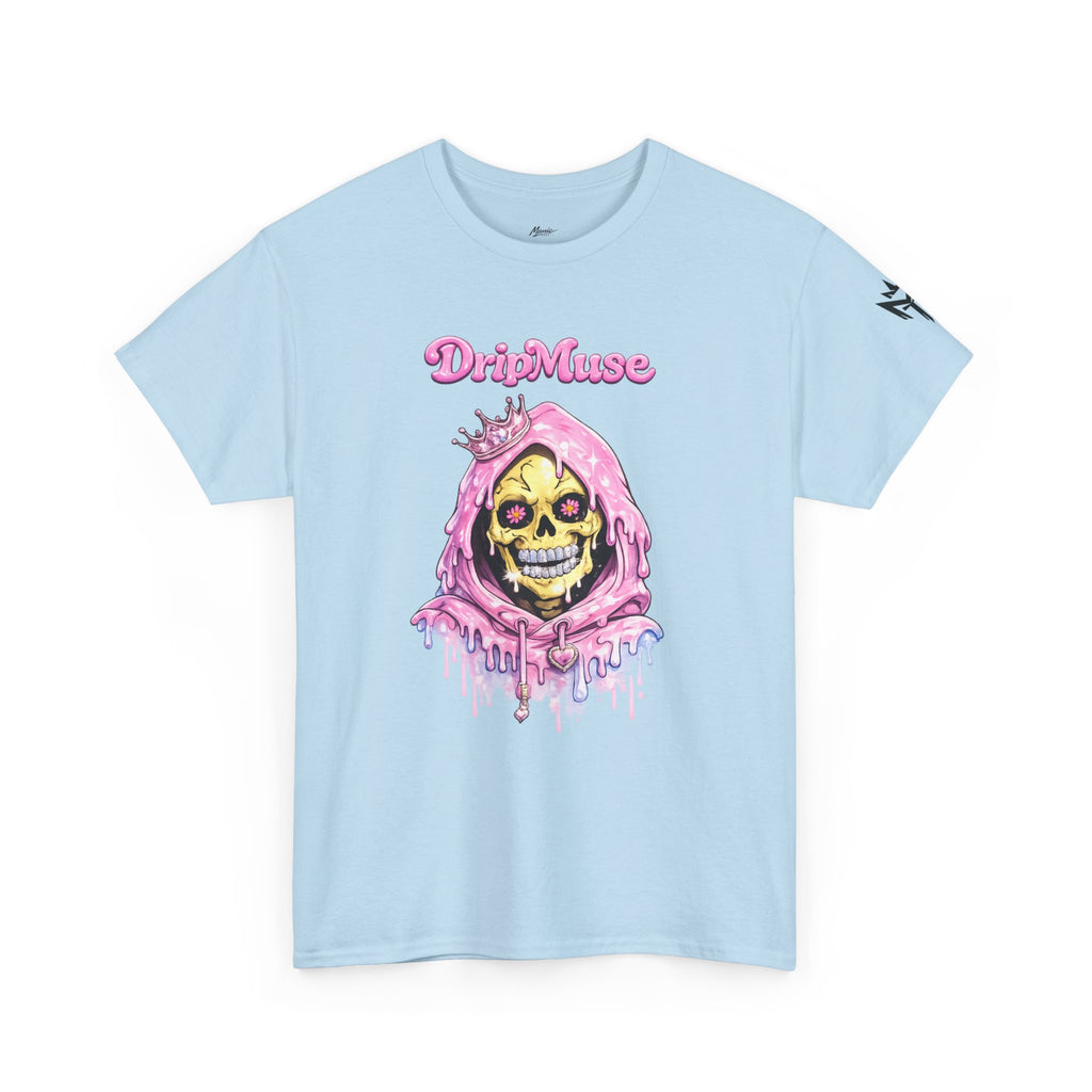 Skull Princess Tee — Pink Drip Grin Graphic T-Shirt
