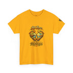 T-Shirt — "Let Love Be Your Footsteps" Heart Footprint Graphic Tee
