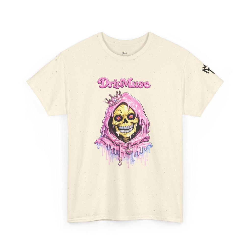 Skull Princess Tee — Pink Drip Grin Graphic T-Shirt