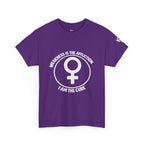 Feminist Symbol T-Shirt — "Who Needs The Answer? I Am The Cause" Cotton Tee
