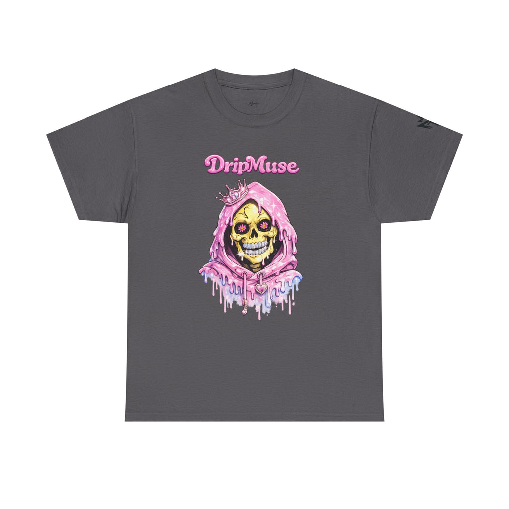 Skull Princess Tee — Pink Drip Grin Graphic T-Shirt