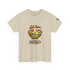 T-Shirt — "Let Love Be Your Footsteps" Heart Footprint Graphic Tee