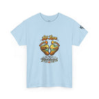 T-Shirt — "Let Love Be Your Footsteps" Heart Footprint Graphic Tee